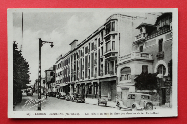Ansichtskarte AK Lorient Moderne 1920-1940 Hotel, Paris-Brest, Oldtimer Frankreich France 56 Morbihan
